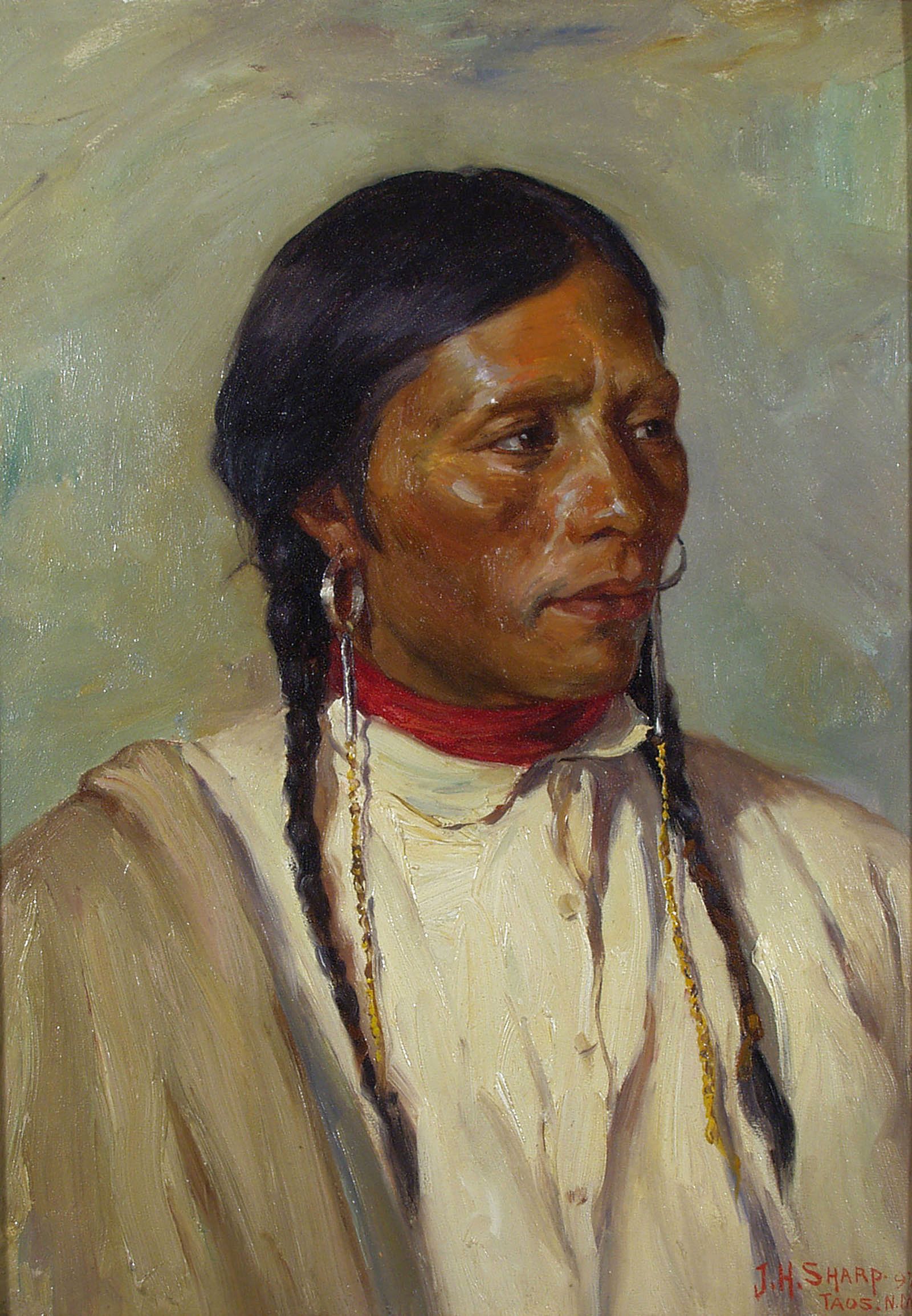 Mirabelle [Untitled (Plains man, red neck collar)]